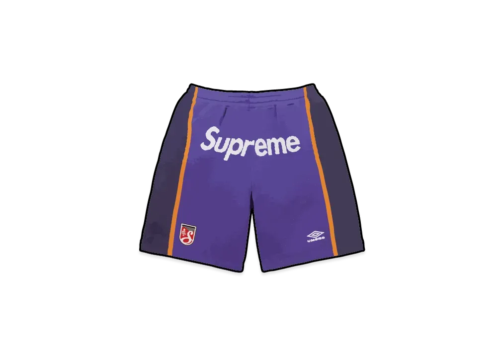 Supreme x Umbro Knit Soccer Short "Purple"