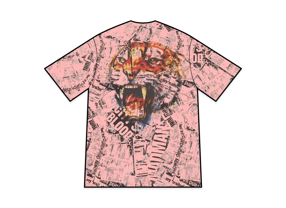 Supreme Newspaper S/S Top "Pink"