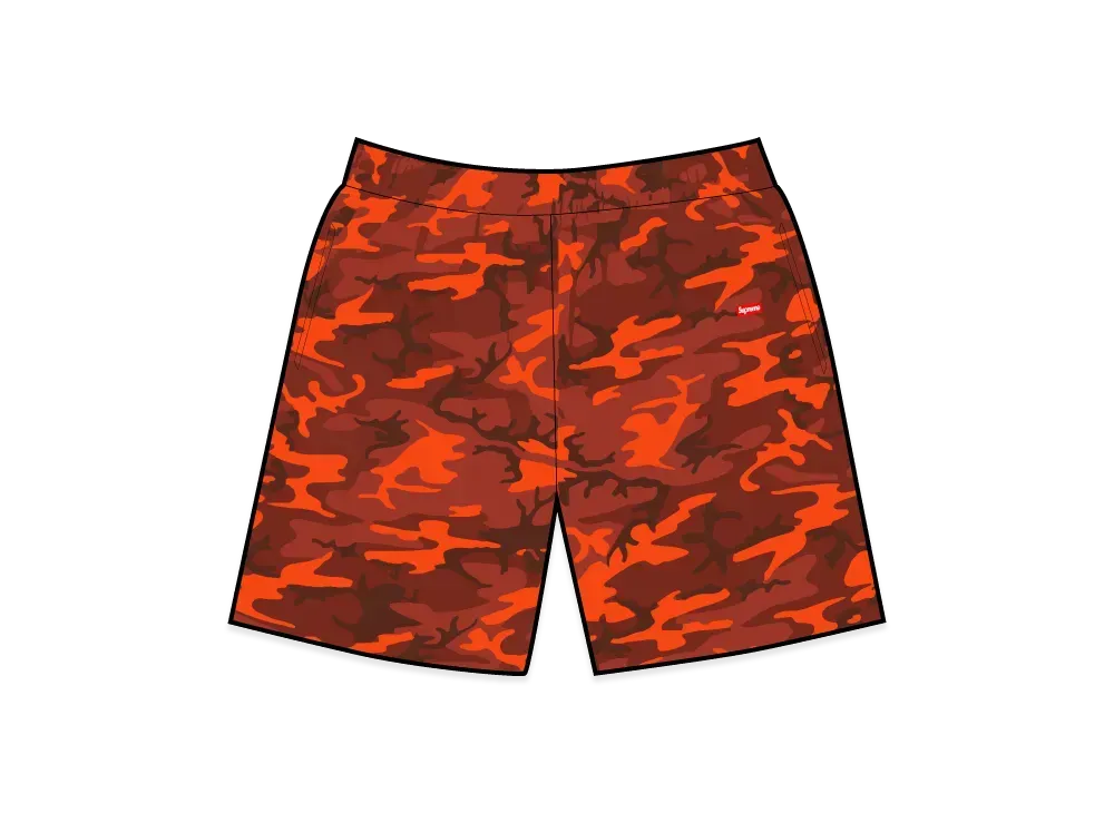 Supreme Small Box Sweatshort "BrightOrangeCamo"