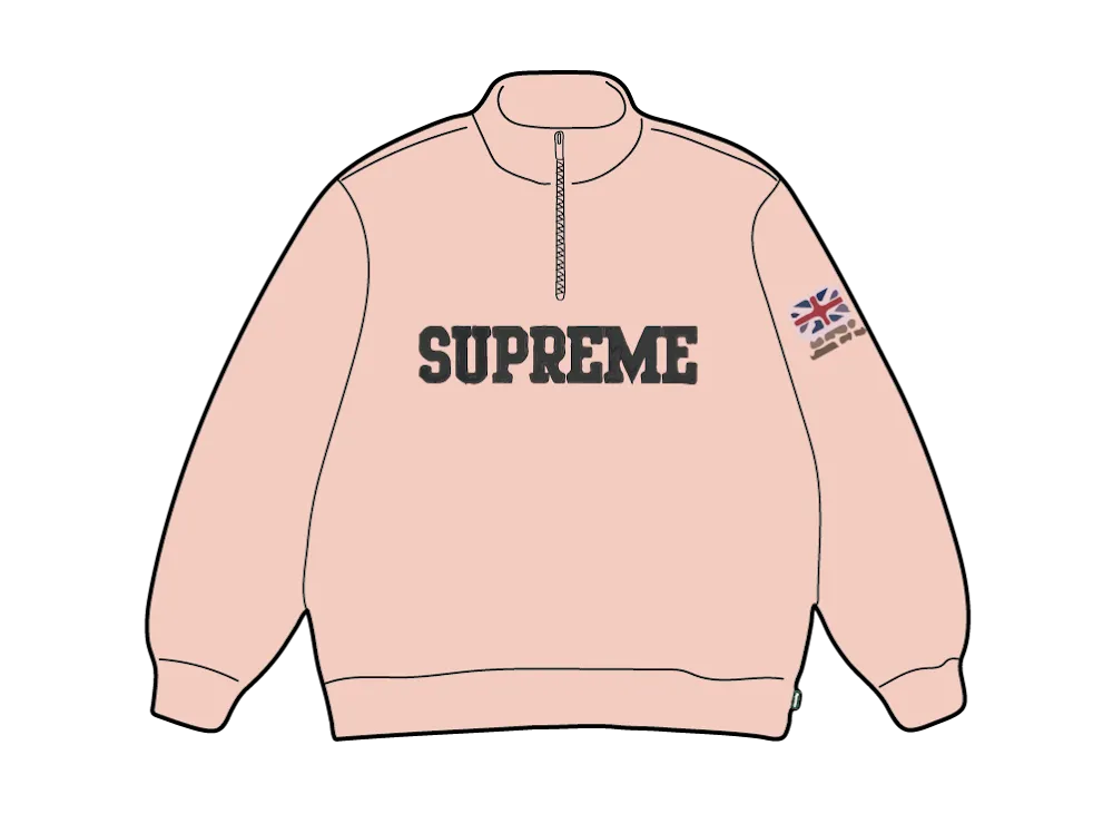 Supreme Shop Flag Half Zip Pullover (Paris) 