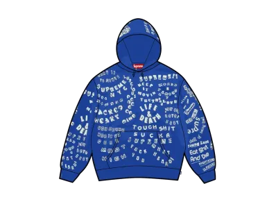 Supreme Too Deadly Hooded Sweatshirt "Royal"