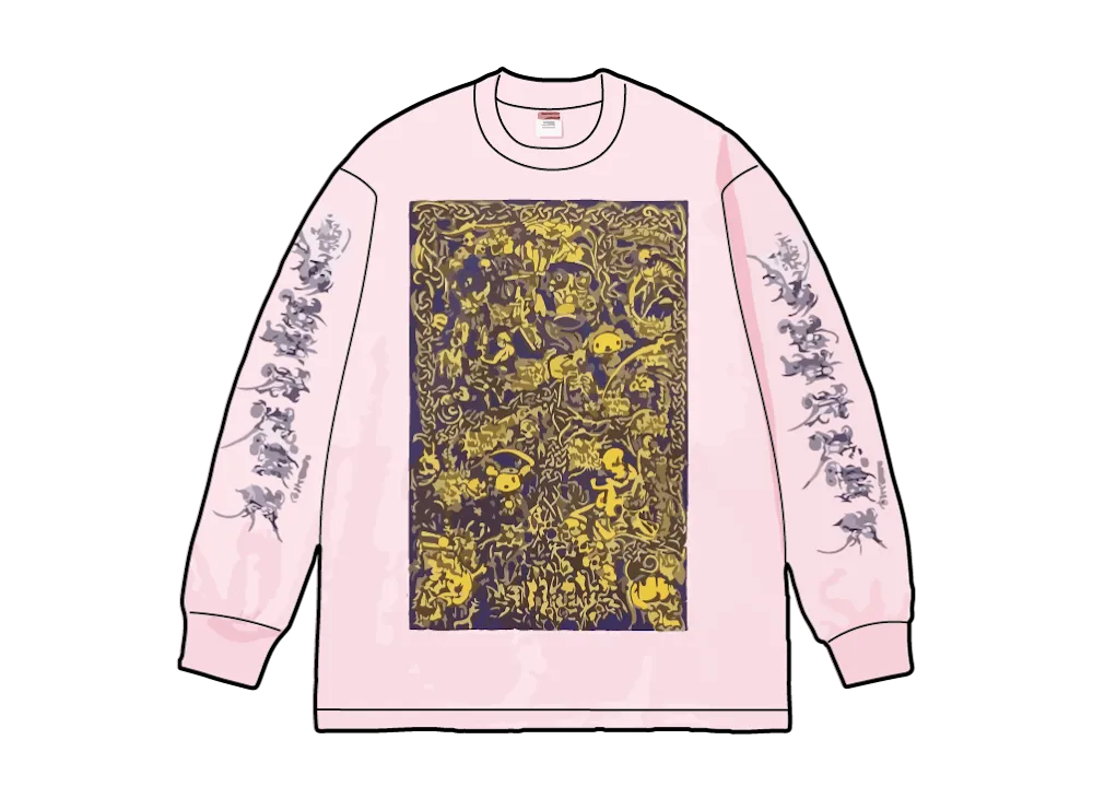 Supreme Wombat L/S Tee "Light Pink"