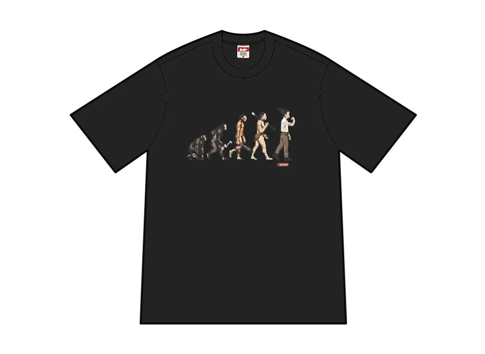 シュプリーム エボリューション Tシャツ "ブラック"