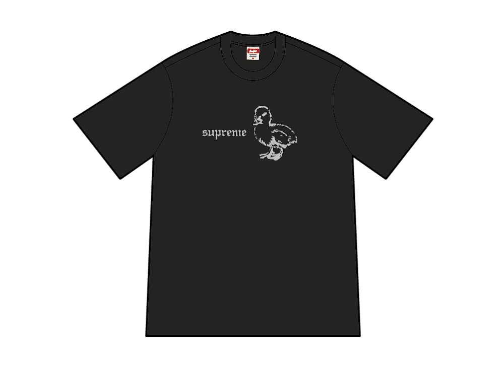 シュプリーム ダック Tシャツ "ブラック"