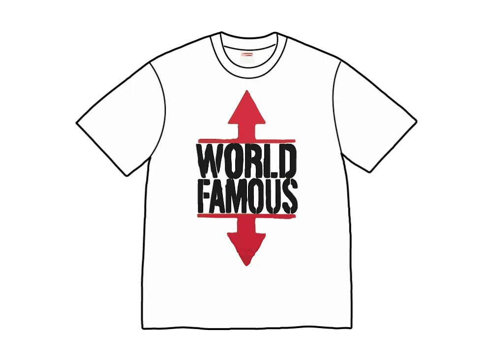Supreme World Famous Tee "White"