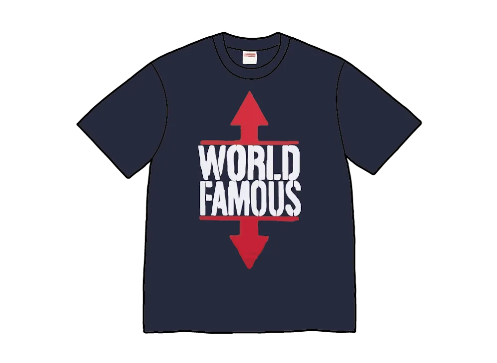 Supreme World Famous Tee "Navy"