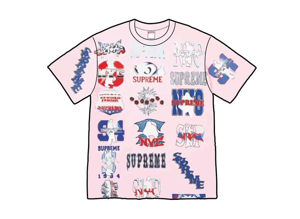 Supreme Flash Tee "Light Pink"