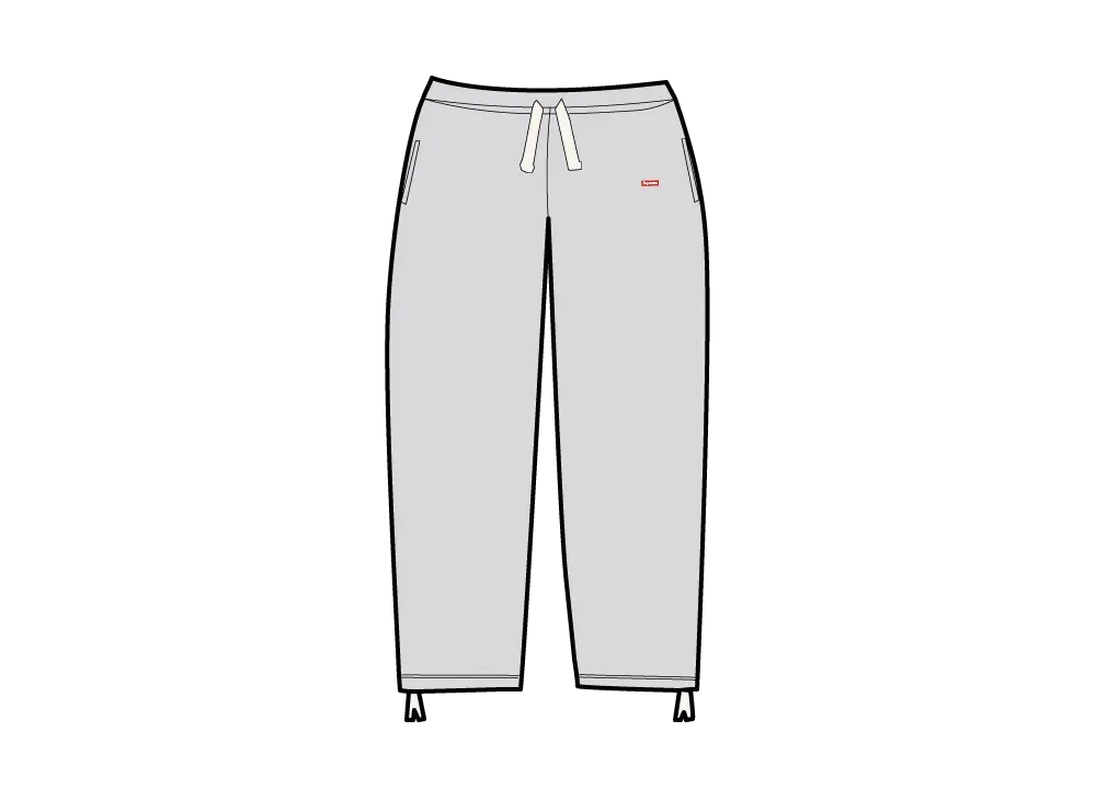 Supreme Small Box Drawstring Sweatpant (26SS) "Heather Grey"