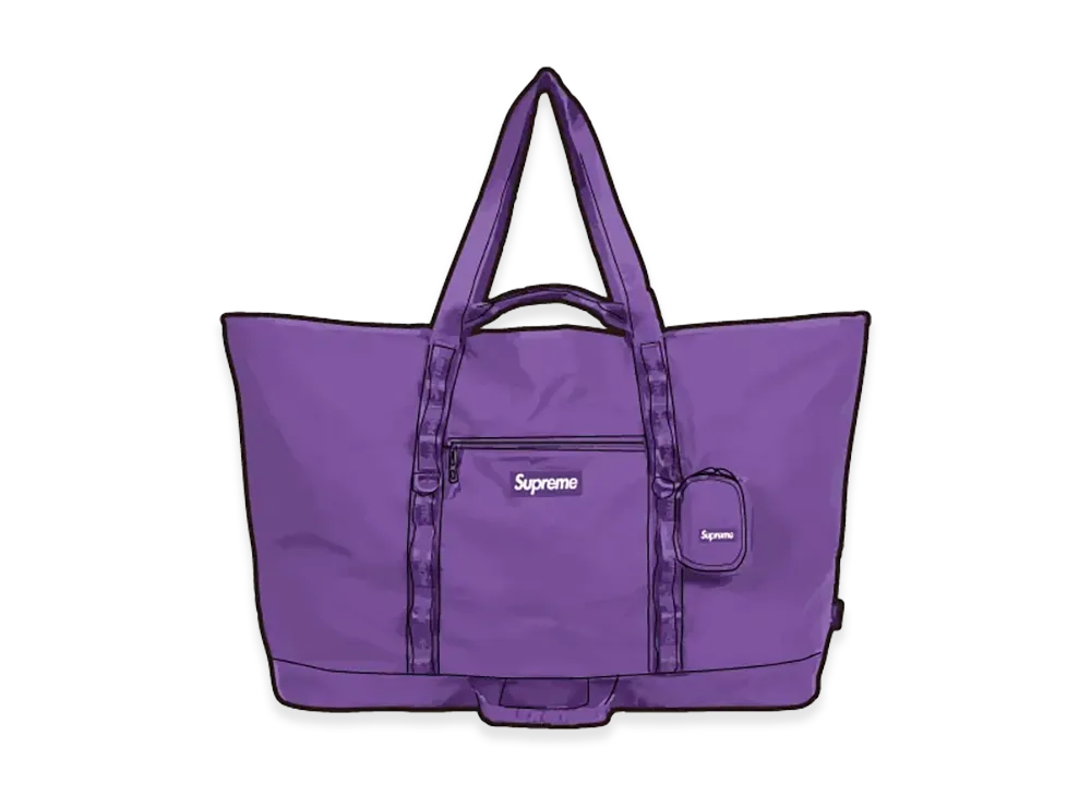 Supreme X-Large Tote Bag + Utility Pouch (26SS) "Purple"