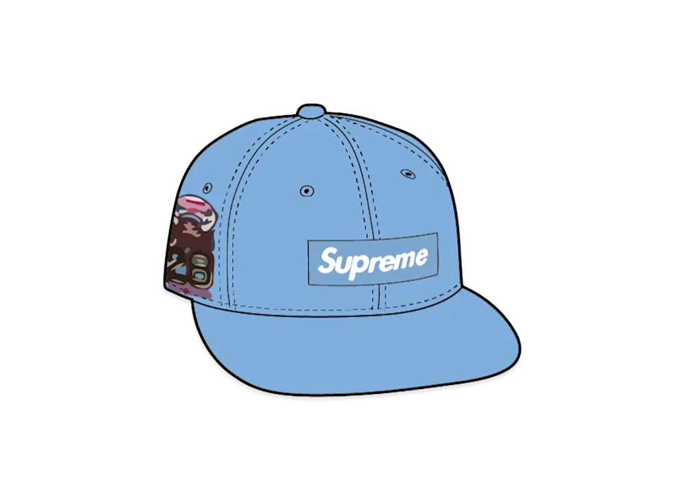 Supreme Shop Box Logo New Era (Tokyo) "Light Blue"