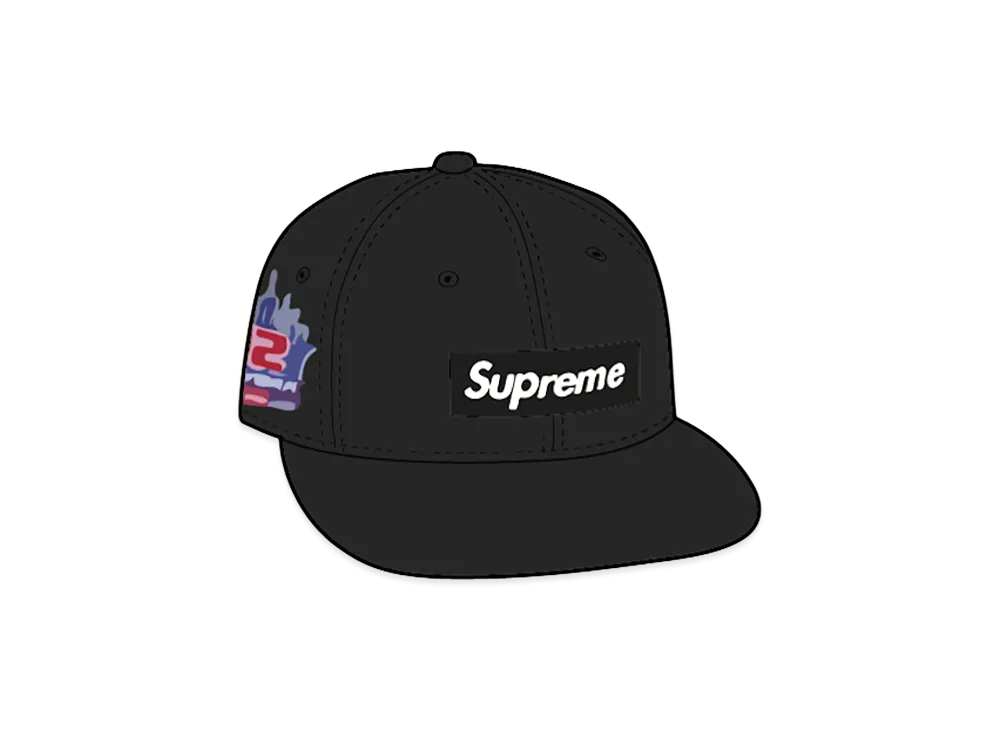 シュプリーム ショップボックスロゴ ニューエラ (ニューヨーク) "ブラック"