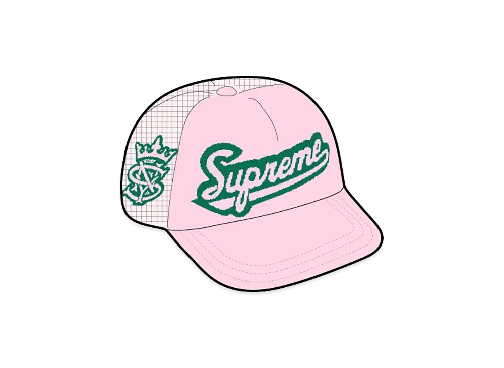 Supreme University Mesh Back 5-Panel "Pink"
