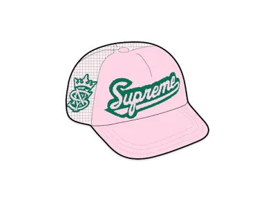 Supreme University Mesh Back 5-Panel "Pink"