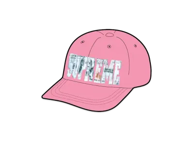 Supreme Embroidered Money Logo 6-Panel "Pink"