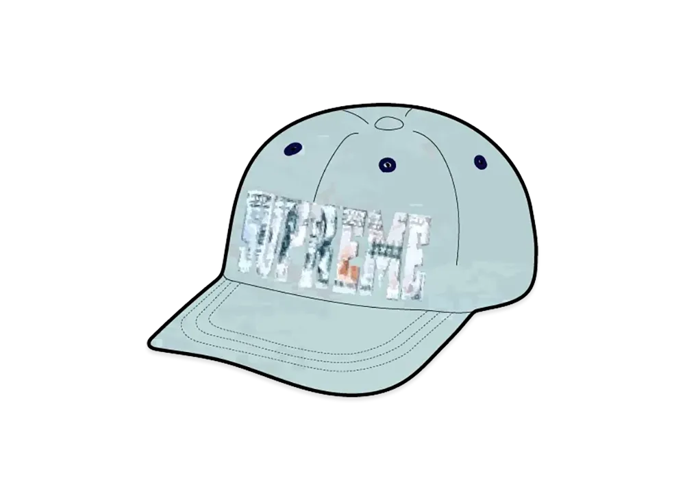 Supreme Embroidered Money Logo 6-Panel "Denim"