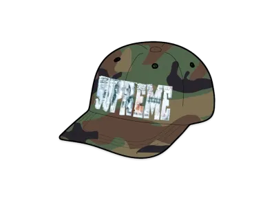 Supreme Embroidered Money Logo 6-Panel "Woodland Camo"