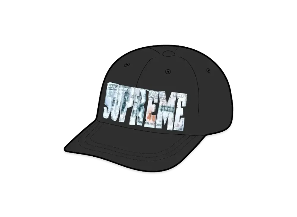 シュプリーム エンブロイダード マネーロゴ 6パネル "ブラック"