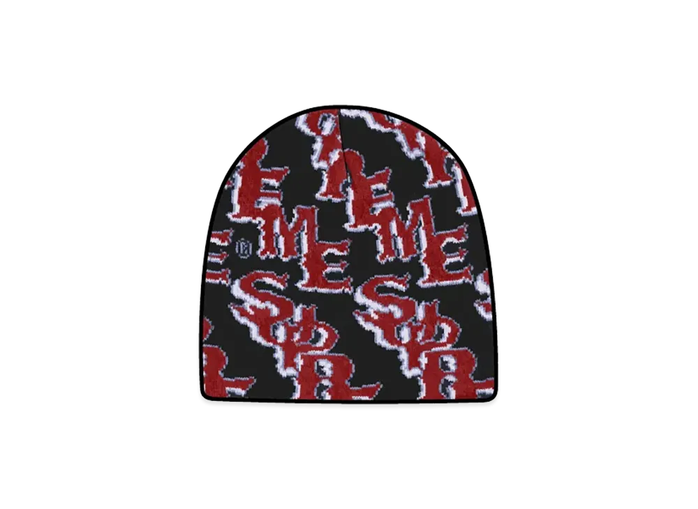 シュプリーム スランテッド ゴシックアウトライン ビーニー "ブラック"