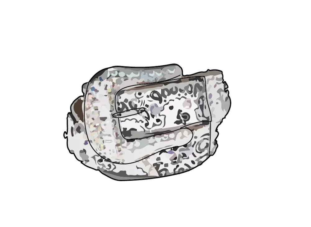 Supreme x b.b. Simon Bandana Belt "White"