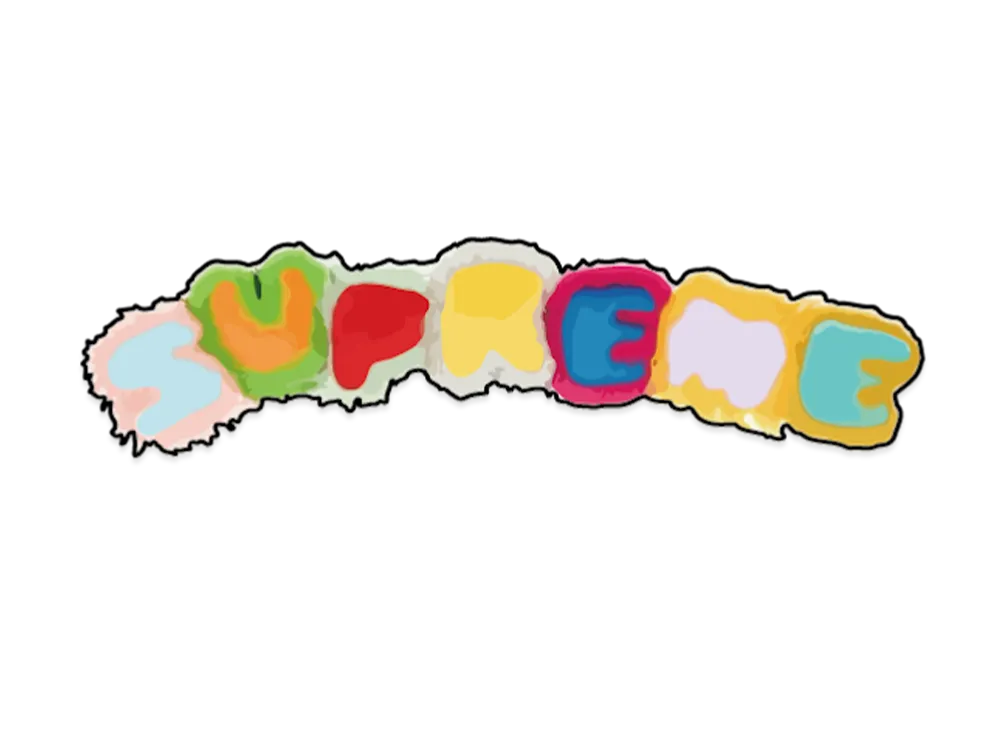 シュプリーム フェイクファーピロー "マルチカラー"