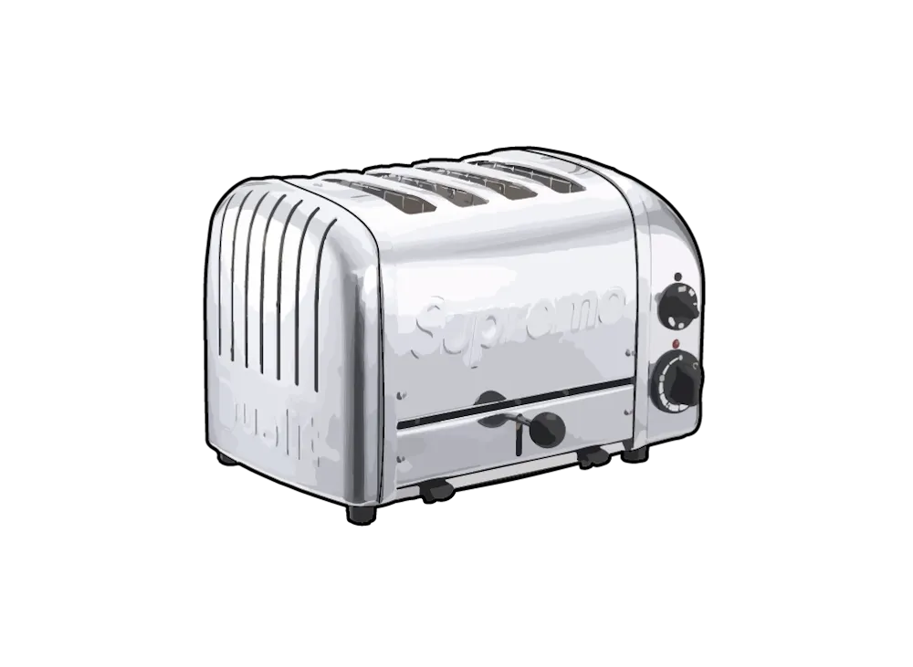 シュプリーム x デュアリット 4スライス トースター "クローム"
