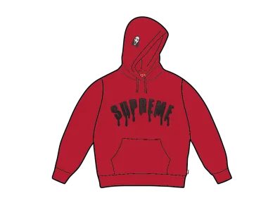 Supreme Ghostface Arc Hooded Sweatshirt "Red"