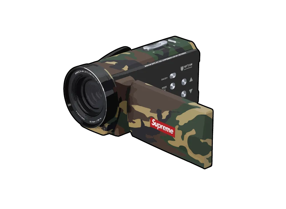 Supreme x Minolta MN4K300WP Waterproof Camcorder "Woodland Camo"