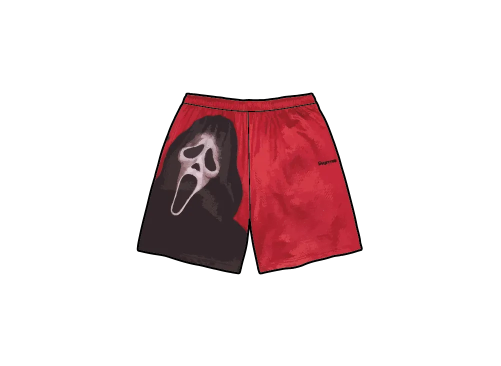 Supreme Ghostface Mesh Short "Red"