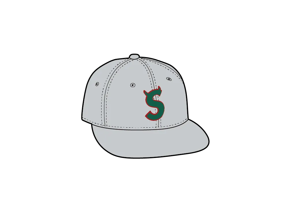 Supreme Devil S Logo New Era "Grey"