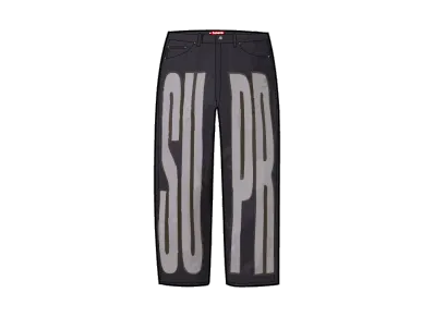Supreme Inset Spellout Baggy Jean "Rigid Indigo"