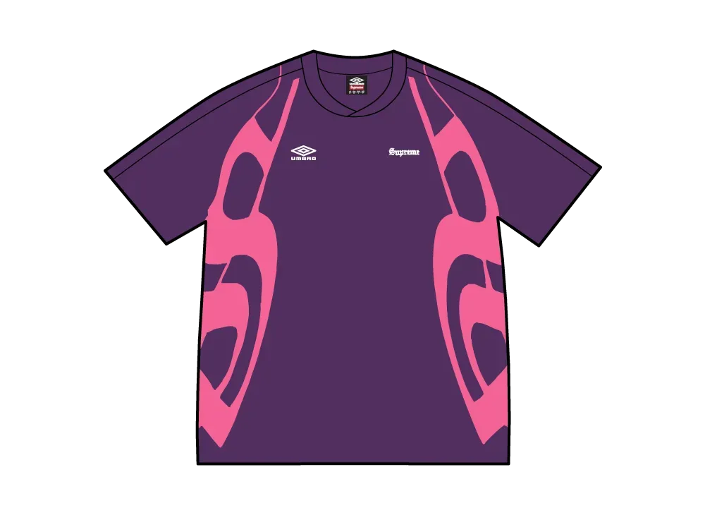 Supreme x Umbro Old English Soccer Jersey "Purple"