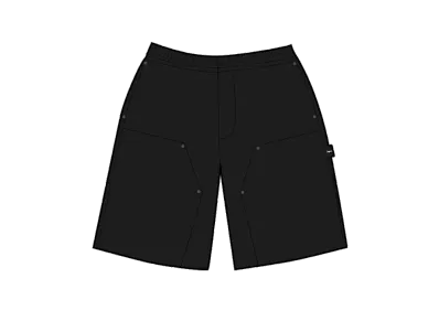 Supreme Double Knee Painter Sweatshort "Black"