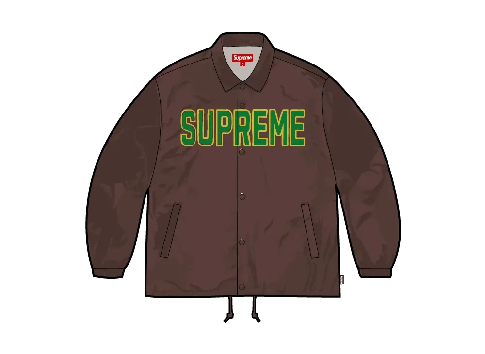 Supreme Spellout Coaches Jacket "Brown"