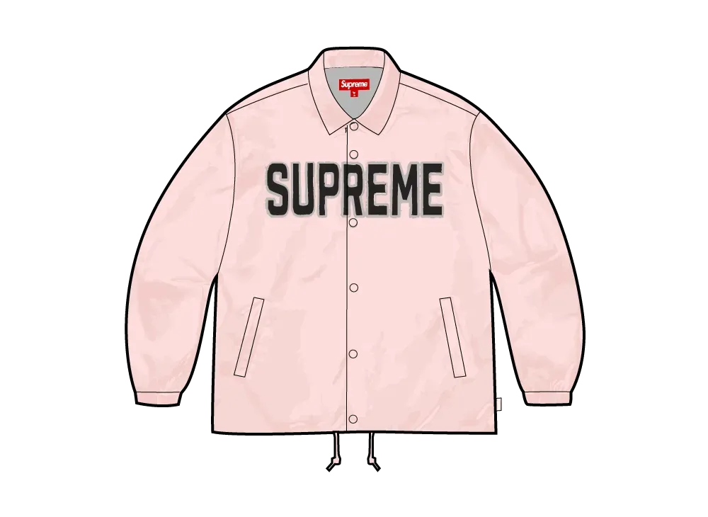 Supreme Spellout Coaches Jacket "Pink"
