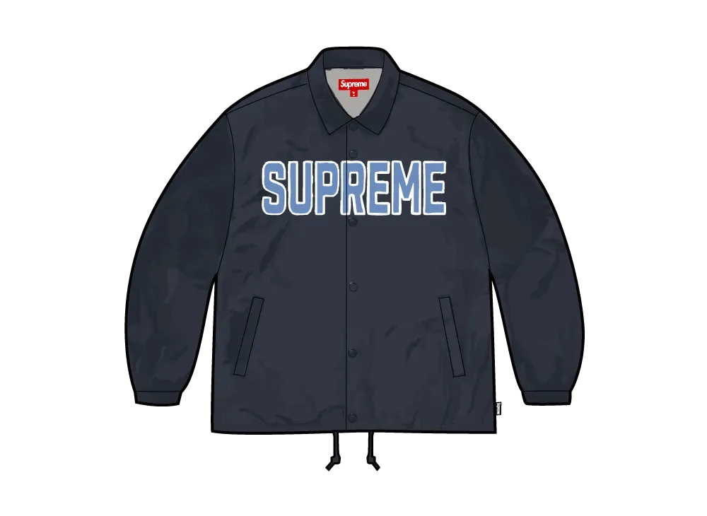 Supreme Spellout Coaches Jacket "Navy"