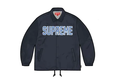 Supreme Spellout Coaches Jacket "Navy"