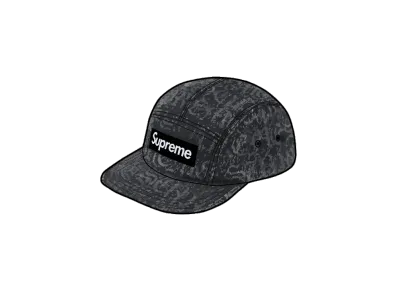 Supreme Stitched Old English Denim Camp Cap "Black"