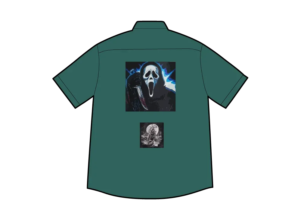 Supreme Ghostface S/S Work Shirt "Work Green"