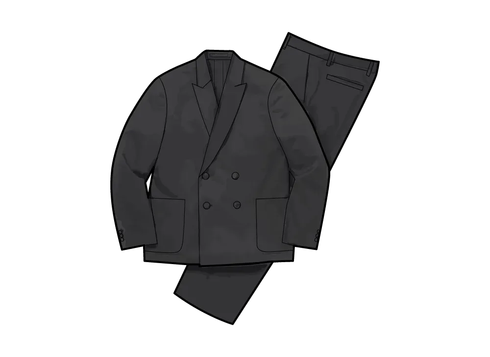 Supreme Sea Island Cotton Suit "Black"
