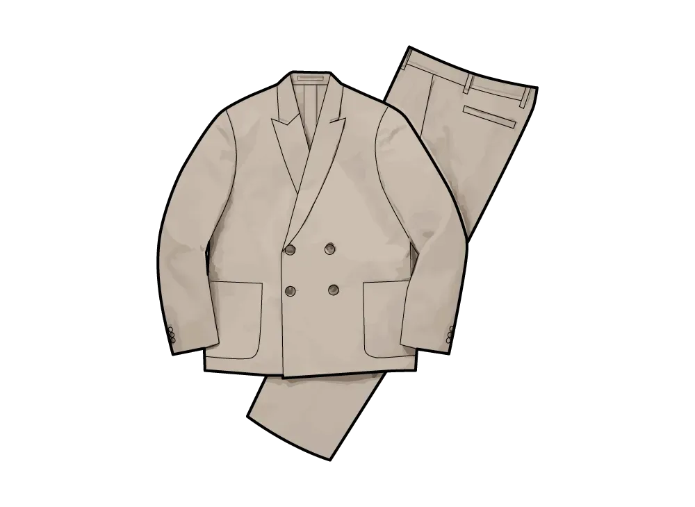Supreme Sea Island Cotton Suit "Stone"