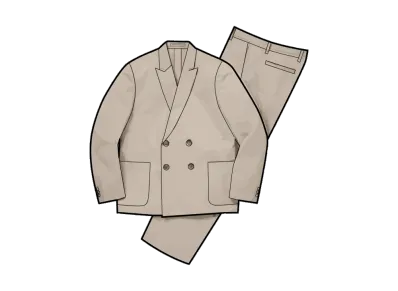 Supreme Sea Island Cotton Suit "Stone"