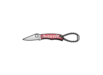 Supreme x Spyderco Bug Knife "Red"