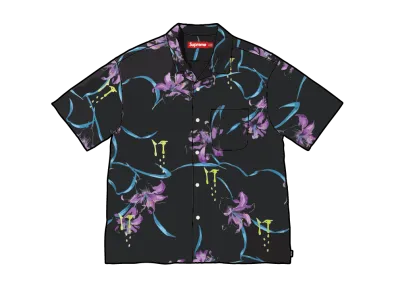 Supreme AOI Lilies S/S Shirt "Black"