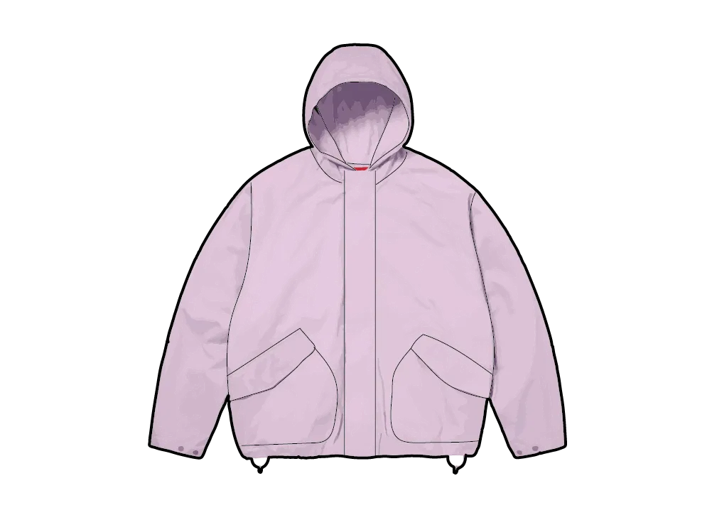 Supreme Hooded Raglan Jacket "Lilac"