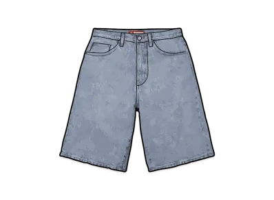 Supreme Baggy Denim Short (26SS) "Washed Indigo"