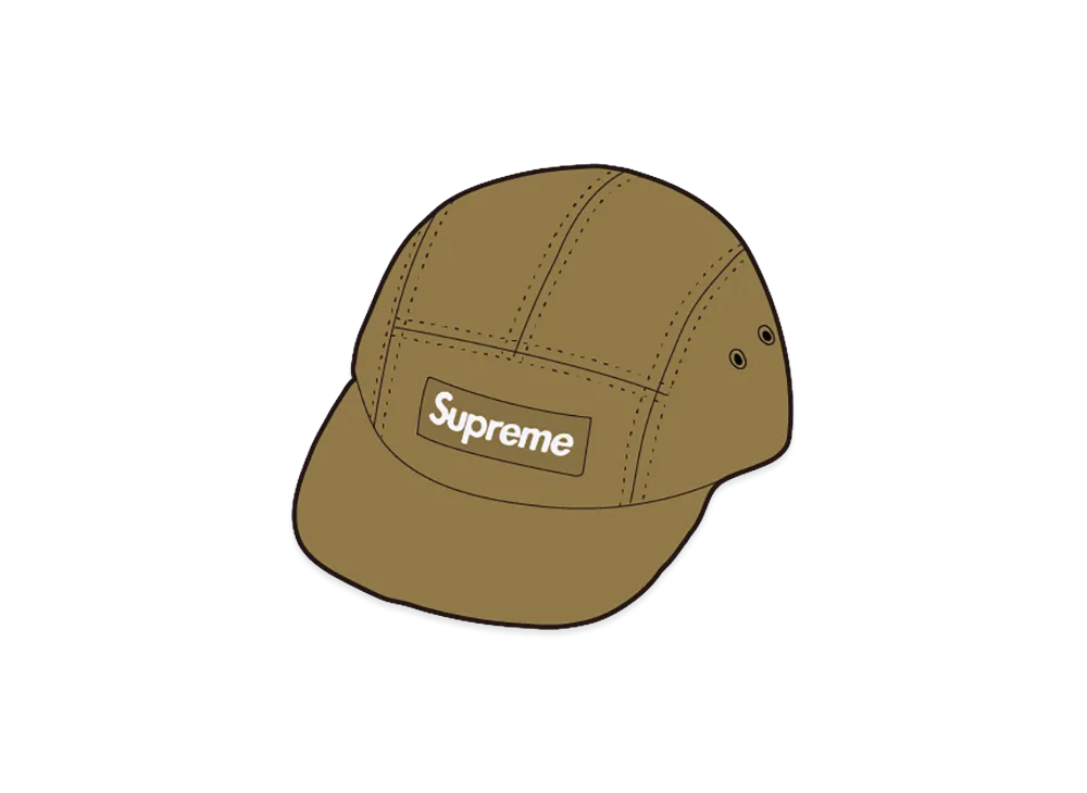 Supreme Canvas Camp Cap "Dusty Olive"