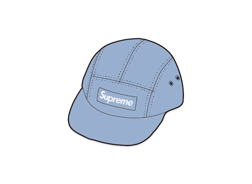 Supreme Canvas Camp Cap "Blue"