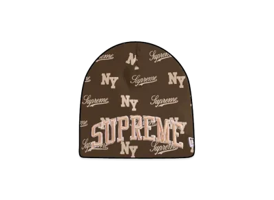 Supreme New Era Monogram Beanie "Brown"