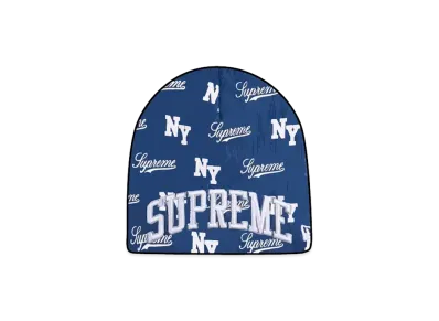 Supreme New Era Monogram Beanie "Royal"