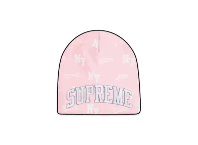 Supreme New Era Monogram Beanie "Pink"